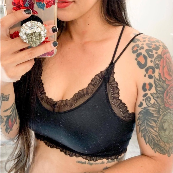 The House Of Gentry Other - Black Lace Bralette